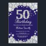 50. Geburtstag Navy Blue und Silver Diamond Einladung<br><div class="desc">Einladung zum 50. Geburtstag. Navy Blue und Silver Kristall Diamond. Eleganter Geburtstag Bash einladen. Erwachsener zum Geburtstag. Frauen zum Geburtstag. Männer zum Geburtstag. Für weitere Anpassungen klicken Sie bitte auf die Schaltfläche "Anpassen" und verwenden Sie unser Designwerkzeug,  um diese Vorlage zu ändern.</div>
