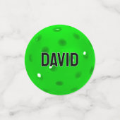 50. Geburtstag Neon Green Pickleball Konfetti (Klein Vorderseite)