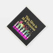 50. GEBURTSTAG, NEW YORK CITY DESIGN SERVIETTE (Ecke)