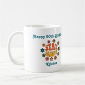 50. Geburtstag Niedlicher Name Moderner Vintager G Kaffeetasse (Links)