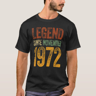 50. Geburtstag November Geboren 50 Jahre Vermächtn T-Shirt