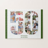 50. Geburtstag Nummer 50 FotoCollage 17 Bild Puzzle (Horizontal)