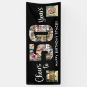 50. Geburtstag Nummer 50 Fotocollage Cheers Banner (Vertikal)