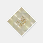 50. Geburtstag oder Geburtstag Serviette (Ecke)