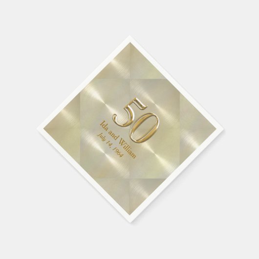 50. Geburtstag oder Geburtstag Serviette (Ecke)