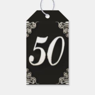 50. Geburtstag oder Jahrestag königliches Silve Geschenkanhänger