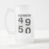 50. Geburtstag Oldometer Beer Tasse (Links)