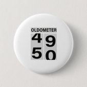50. Geburtstag Oldometer Button (Vorderseite)