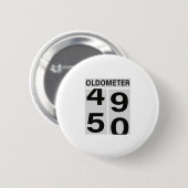 50. Geburtstag Oldometer Button (Vorne & Hinten)