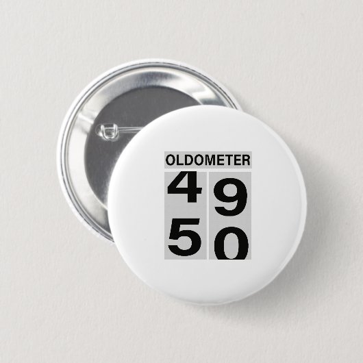 50. Geburtstag Oldometer Button (Vorne & Hinten)