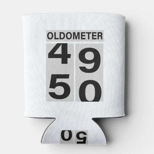50. Geburtstag Oldometer Dosenkühler (Rückseite)
