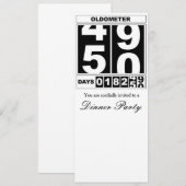 50. Geburtstag Oldometer Einladung (Vorne/Hinten)