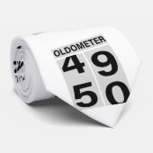 50. Geburtstag Oldometer Krawatte (Gerollt)