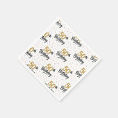 50. Geburtstag Papiertücher, Fünfzig Geburtstagsfe Serviette (Ecke)