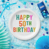 50. Geburtstag Pappteller (Party)