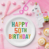 50. Geburtstag Pappteller (Party)