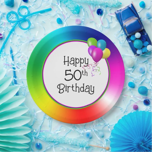 50. Geburtstag Pappteller (Party)