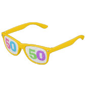 50. GEBURTSTAG PARTY, FUN 50 PARTYBRILLE (Schrägansicht)