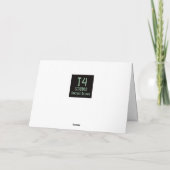 50. Geburtstag Personalisiert Retro Funny Cartoon Karte (Rückseite)