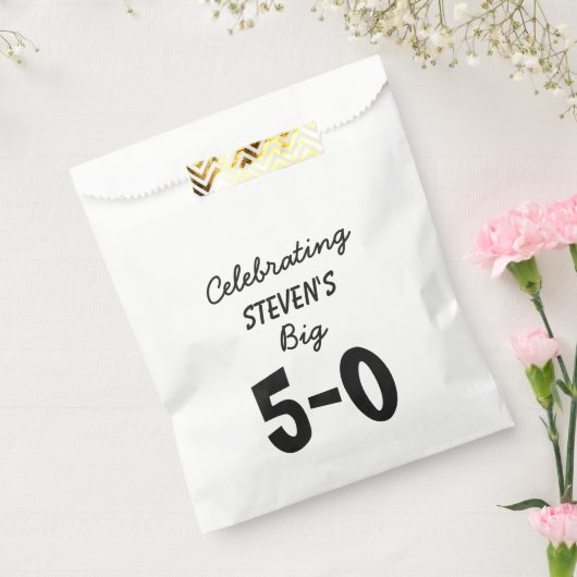 50. Geburtstag Personalisierte Gefälligkeitsags Geschenktütchen (Versiegelt)