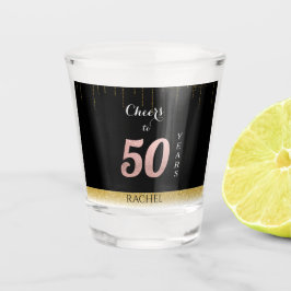50. Geburtstag Personalisiertes Shot Glass Schnapsglas