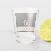 50. Geburtstag Personalisiertes Shot Glass Schnapsglas (Rückseite)