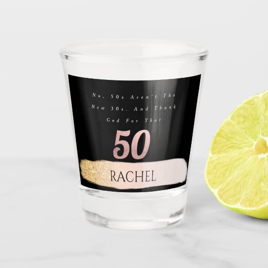 50. Geburtstag Personalisiertes Shot Glass Schnapsglas (Vorderseite)