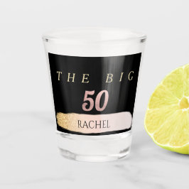 50. Geburtstag Personalisiertes Shot Glass Schnapsglas