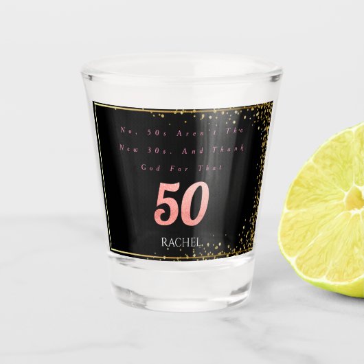 50. Geburtstag Personalisiertes Shot Glass Schnapsglas (Vorderseite)