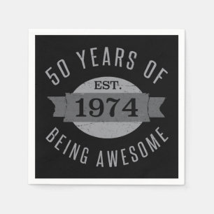 50. Geburtstag Phantastisch 1974 Serviette