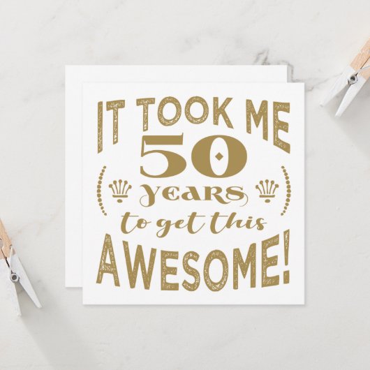 50. Geburtstag Phantastisch Karte (Vorderseite/Rückseite Beispiel)