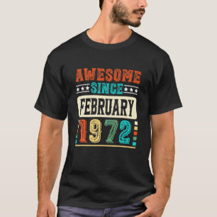 50. Geburtstag Phantastisch seit Februar 1972 50 J T-Shirt