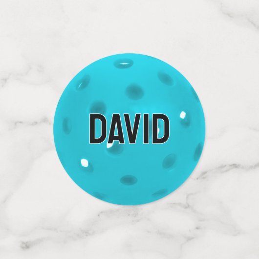 50. Geburtstag Pickleballs Konfetti (Klein Vorderseite)