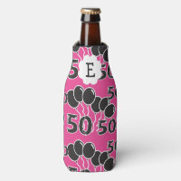 50. Geburtstag PINK BLACK Mit Monogramm Personalis
