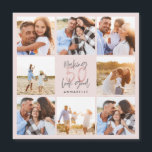 50. Geburtstag Pink Girly Glitzer Magnetkarte<br><div class="desc">50. Geburtstag moderne rosa mädchenhafte Glitzer Foto Collage. Modernes Skripttextdesign. Teil einer Sammlung.</div>