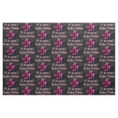 50. GEBURTSTAG PINK HÖHE FABRIC STOFF (Fat Quarter (45,7 x 55,9 cm))