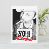 50. Geburtstag Pirate Party Foto Einladungen (Stehend Vorderseite)