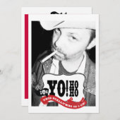 50. Geburtstag Pirate Party Foto Einladungen (Vorne/Hinten)