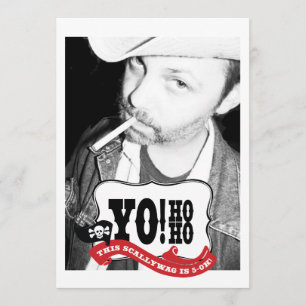 50. Geburtstag Pirate Party Foto Einladungen