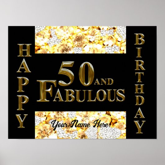 50. Geburtstag Poster (Vorne)