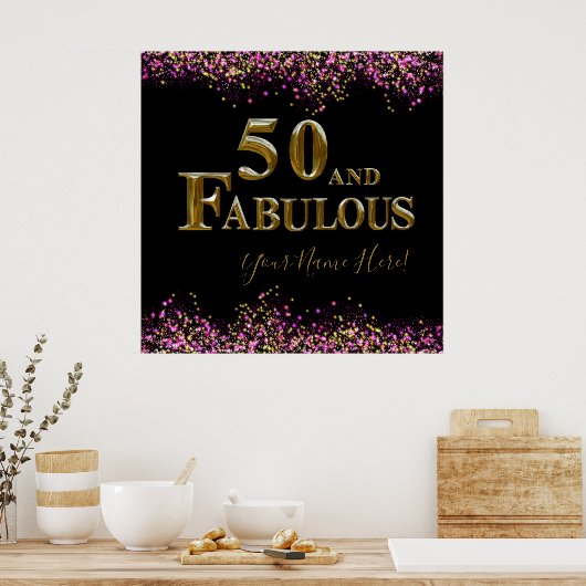 50. Geburtstag Poster (Küche)