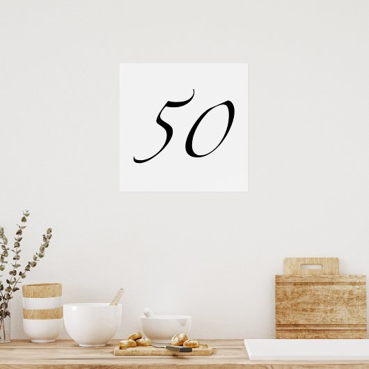 50. Geburtstag Poster (Küche)