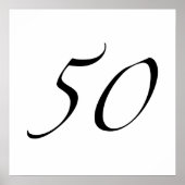 50. Geburtstag Poster (Vorne)