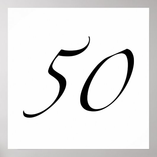 50. Geburtstag Poster (Vorne)