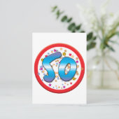 50. Geburtstag Postkarte (Stehend Vorderseite)