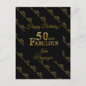 50. Geburtstag Postkarte (Vorderseite)