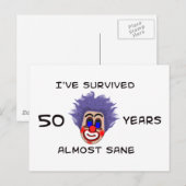 50. Geburtstag Postkarte (Vorne/Hinten)