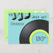 50. Geburtstag Postkarte (Vorne/Hinten)