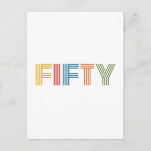50. GEBURTSTAG POSTKARTE