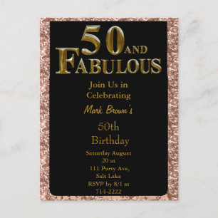 50. Geburtstag Postkarte